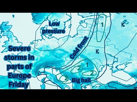 Intensywne opady deszczu spodziewane w Europie Wschodniej z powodu cyklonu śródziemnomorskiego